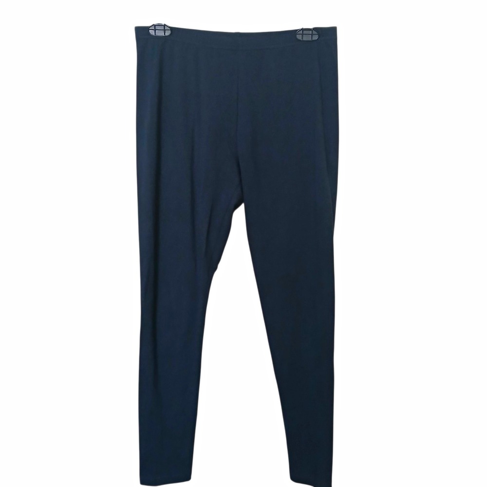 J Jill Leggings Womens Small Blue Pima Cotton Stretch Elastic Waist Soft Casual